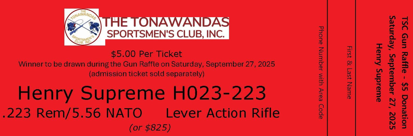 Red Side Raffle Ticket (Henry Supreme)